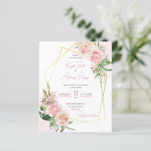 Roos met blote roze bruinktvis (Staand voorkant)