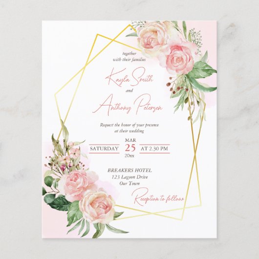 Roos met blote roze bruinktvis (Voorkant)