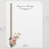 Roos met briefhoofd (Voorkant / Achterkant)