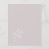 Roos met droge mond - Kaart voor botanische detail (Achterkant)