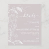 Roos met droge mond - Kaart voor botanische detail (Voorkant)