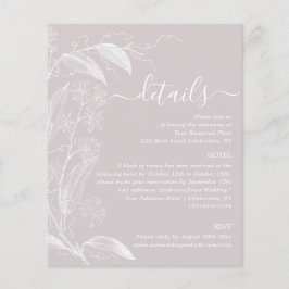 Roos met droge mond - Kaart voor botanische detail