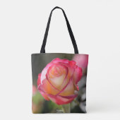 Roos met dubbele helderheid tote bag (Achterkant)