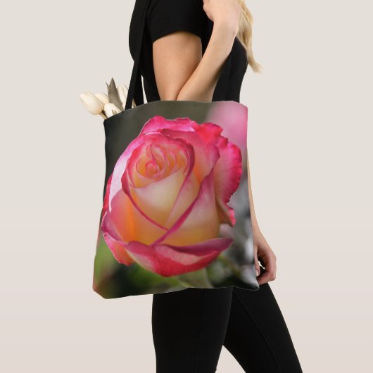 Roos met dubbele helderheid tote bag (Dichtbij)