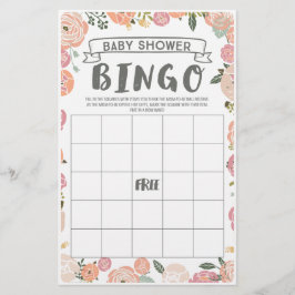  Roos met dubbelzijdige Baby shower games Flyer