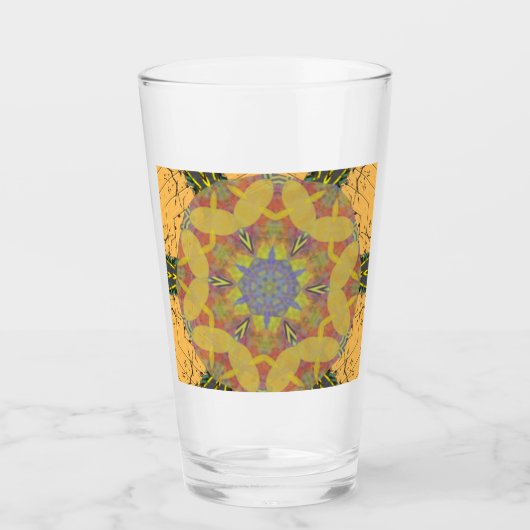 roos met een glazen beker zoals kaleidoscoop, YELL (Voorkant)