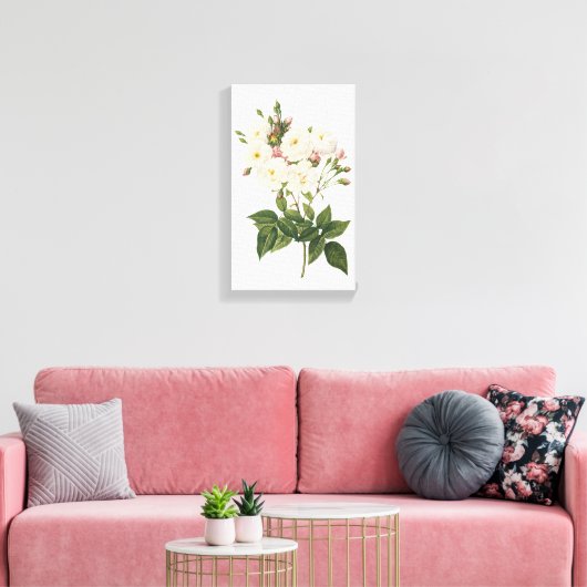 roos met een mondjesmaat (Rosa noisettiana) van Re Canvas Afdruk (Insitu (Woonkamer))