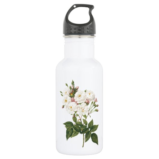 roos met een mondjesmaat (Rosa noisettiana) van Re Waterfles (Voorkant)