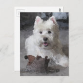 Roos met een nieuwe Speelgoed Briefkaart (Voorkant / Achterkant)