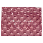 Roos met gelaagd leder Gold Blush Metallic Gift Large Cadeautasje (Achterkant)