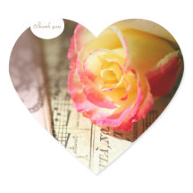 Roos met gezicht en muziek bedankt