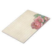 Roos met  graan met lijnen notitieblok (Schuin)