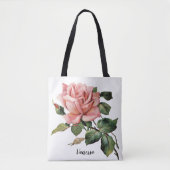Roos met naam Tote Bag (Voorkant)