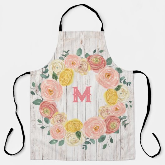 Roos met ouderdom en eucalyptus Wreate Schort (Voorkant)