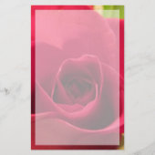 roos met rand "Drop Dead Red" Briefpapier (Voorkant)