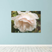 Roos met regendruppels canvas afdruk (Insitu (Houten vloer))