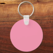 Roos met Roze Kleur Sleutelhanger (Achterkant)