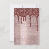 Roos met spaarpoeders Vrijgezellenfeest met glitte Kaart (Achterkant)