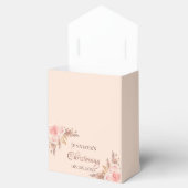 Roos met stinkroze spoelroos bedankdoosjes (Geopend)