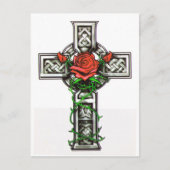 Roos met tattoo briefkaart (Voorkant)