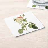 roos met twee maten door Redouté Kartonnen Onderzetters (Schuin)