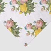 Roos met vlinderpatroon tissuepapier (Detail)