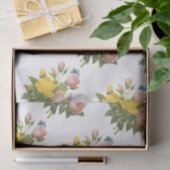 Roos met vlinderpatroon tissuepapier (Geschenk)