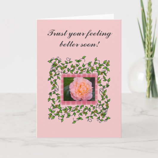 Roos met wijnstokken kaart (Voorkant)