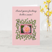 Roos met wijnstokken kaart (Gele Bloem)