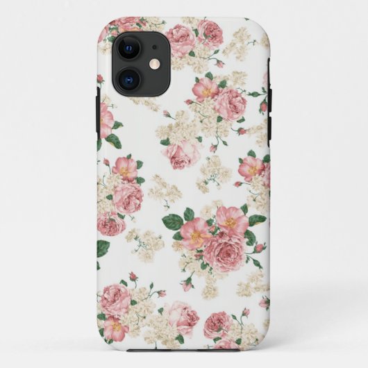  Roos met witte achtergrond Case-Mate iPhone Case (Achterkant)