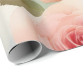 Roos met zachte waterverf cadeaupapier (Rol Hoek)