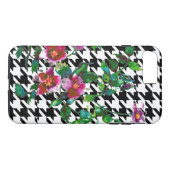  Roos met zwarte en witte haartand Case-Mate iPhone Case (Achterkant (Horizontaal))