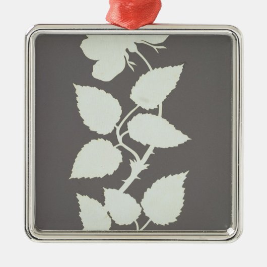 Roos Metalen Ornament (Voorkant)