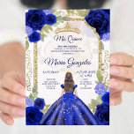Roos Mexicaans meisje Charra Quinceanera Kaart<br><div class="desc">Roos Mexican Girl Charra Quinceanera Invitation Mis Quince Anos,  15e verjaardag</div>