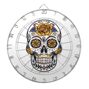 Roos Mexicaanse suikerschedeldag van de dood Dartbord