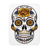 Roos Mexicaanse suikerschedeldag van de dood Magneet (Verticaal)