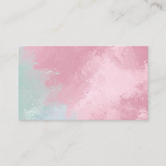 Roos/Mint Visitekaartjes (Voorkant)