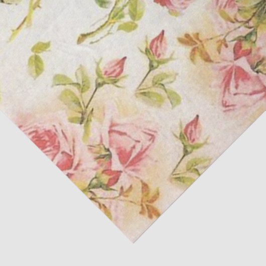  Roos Modern Populair Floral Tissuepapier (Detail)