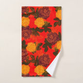 Roos modern vet bad handdoek (Handdoek)