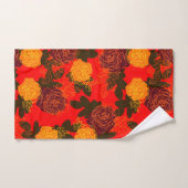 Roos modern vet bad handdoek (Handdoek)