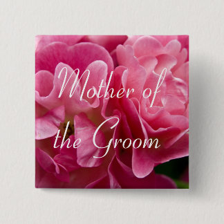 Roos : Moeder van de Groom Wedding Button