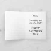 Roos Moederdag Kaart (Binnen)