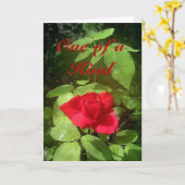 Roos Moederdag Kaart (Gele Bloem)