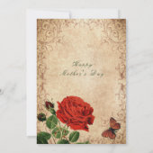 Roos Moederdag Kaart (Achterkant)