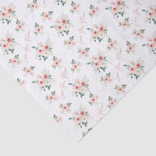 Roos moederdag tissuepapier (Detail)