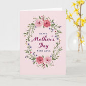 Roos Moederdag Verjaardagskaart Kaart (Gele Bloem)