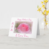 Roos Moederdag Wenskaart Kaart (Gele Bloem)