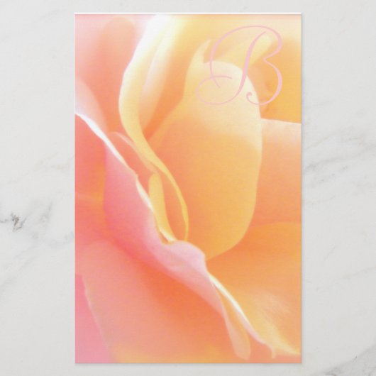 Roos Monogram Briefpapier (Voorkant)