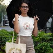 Roos Monogram R T-shirt : Elegantie van de Natuur