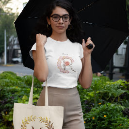 Roos Monogram R T-shirt : Elegantie van de Natuur